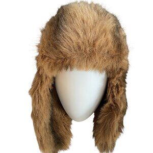 Broner Destination Unknown Faux Fur Trooper Hat OS Brown Trapper Ear Flap Bomber